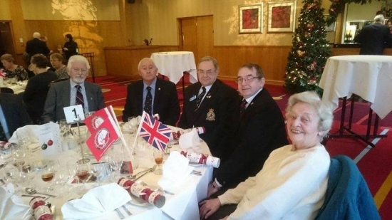 'Lest We Forget Association" - Christmas Lunch 2018 in Gosforth Park Hotel
